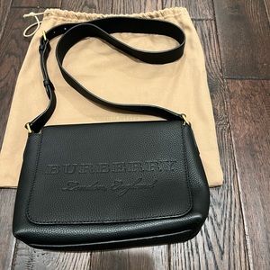 Burberry black satchel crossbody bag